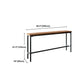 Pine Wood Bar Table Industrial Bar Table with Black Trestle Base Clearhalo 'Bar Furniture' 'Bar Tables' 'bar_tables' 'furn' 'furn_bar_tables' 'Furniture' 'furniture_bar_tables' 'Kitchen & Dining Furniture' 1200x1200_24fc53e7-78d3-48d3-9f15-af81a8ca3441