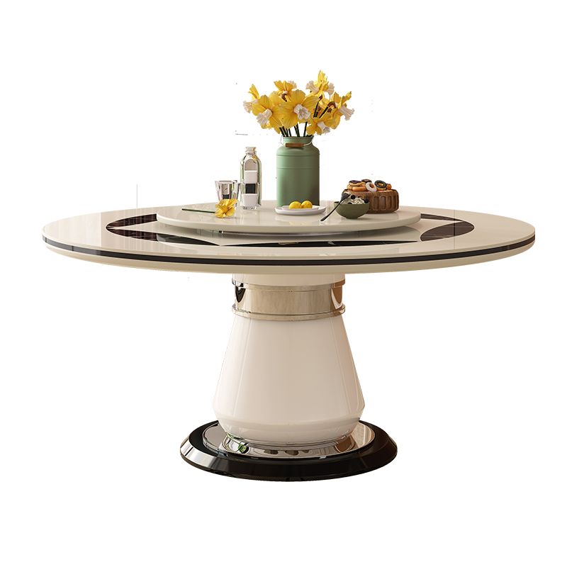 Pedestal Casual Comedor Cocina Muebles para el hogar Mesa de cena redonda