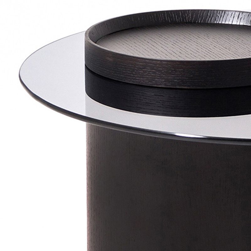 Modern Coffee Table Round Nesting Coffee Table with Storage Drawers Clearhalo 'Coffee & Accent Tables' 'Coffee Tables' 'coffee_tables' 'furn' 'furn_coffee_tables' 'Furniture' 'Living Room Furniture' 1200x1200_24fe4197-390f-4d9f-b62a-bca15bbfda67