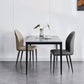 Industrial Side Chair Solid Back Metal Dining Room Chair for Dining Room