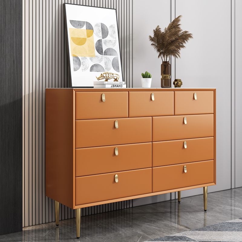 Modern Stone Wood Sideboard 9-Drawer Dining Room Buffet Server,47"L x 15.7"W x 36.6"H Clearhalo 'buffet_sideboard' 'Buffets & Sideboards' 'furn' 'furn_buffet_sideboard' 'Furniture' 'Kitchen & Dining Furniture' 1200x1200_2500316e-6d7a-45e9-859e-0dd2d4603719