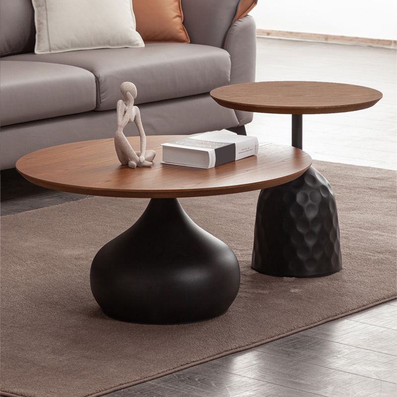 Pedestal Coffee Table Contemporary Solid Wood Coffee Cocktail Table Clearhalo 'Coffee & Accent Tables' 'Coffee Tables' 'coffee_tables' 'furn' 'furn_coffee_tables' 'Furniture' 'Living Room Furniture' 1200x1200_25005ee5-7fe5-4788-8cb5-d3ee3c8714c9