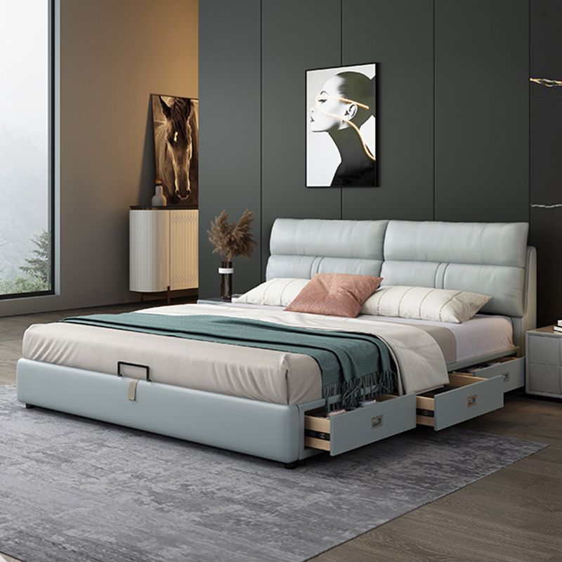 Mattress Included Platform Bed Frame Upholstered Headboard Platform Bed Clearhalo 'Bedroom Furniture' 'Beds' 'furn' 'furn_beds' 'Furniture' 1200x1200_250068c0-6bf7-43d7-8c70-1a012ad3eb9c