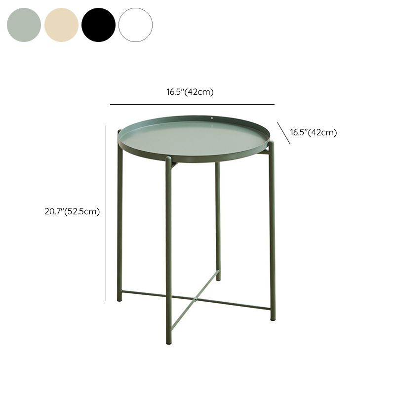 Contemporary Metal Accent Table Nightstand Antique Finish Nightstand Clearhalo 'Bedroom Furniture' 'furn' 'furn_night_stand' 'Furniture' 'night_stand' 'Nightstands' 1200x1200_25011dac-1e75-410b-90c0-e28f1bceb6de
