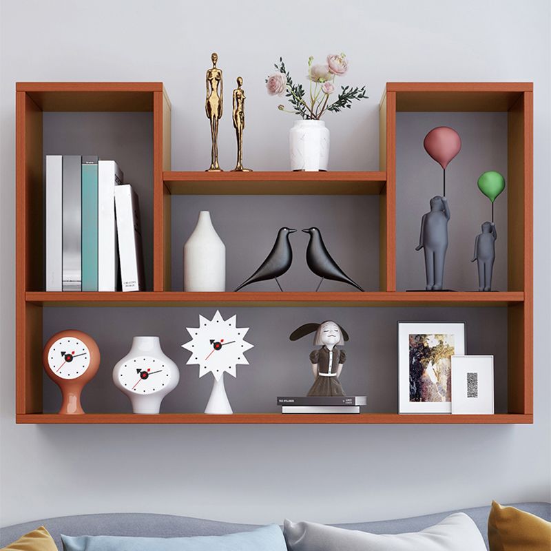 Wall Mounted Bookshelf Contemporary Style Bookcase for Study Room and Office Clearhalo 'Bookcases' 'Furniture' 'furniture_bookcases' 'Office Furniture' 1200x1200_2501b5a0-9461-437b-a815-f9e2772edd37