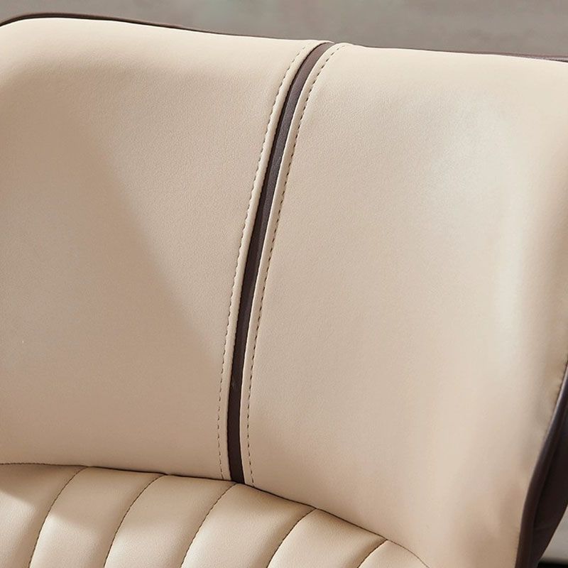 Contemporary Dining Chair Kitchen Arm Side Chair with Metal Legs Clearhalo 'Dining Chairs' 'Dining Tables & Seating' 'dining_chair' 'furn' 'furn_dining_chair' 'Furniture' 'Kitchen & Dining Furniture' 1200x1200_2504b965-e6e5-4b48-beef-56fe6d338739