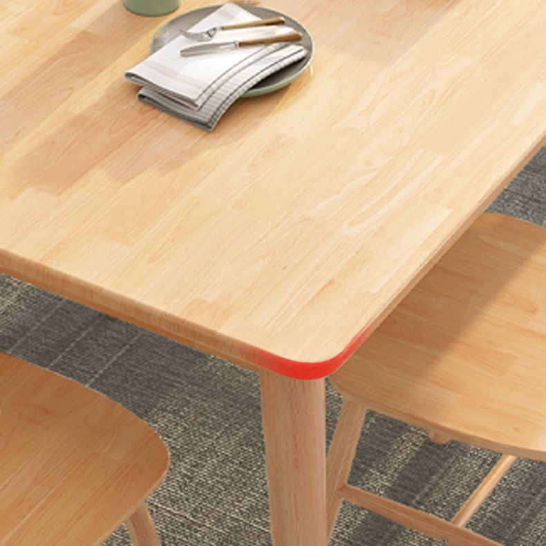 Modern Wood Dining Table Set of 5/7 with Rectangle Table Dining Set with Winsor Chairs Clearhalo 'Dining Room Sets' 'Dining Tables & Seating' 'dining_room_set' 'furn' 'furn_dining_room_set' 'Furniture' 'furniture_dining_room_set' 'Kitchen & Dining Furniture' 'kitchen&dining_furn' 'kitchen' 1200x1200_2504ff94-7e39-405f-b7c1-38d531082caa