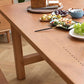 Rechteckiger Esstisch mit Böcken, moderner Holztisch für das Esszimmer