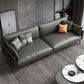 Faux Leather Sofa 33.46 " D x 30.70" H Square Arm  Sofa for Living Room