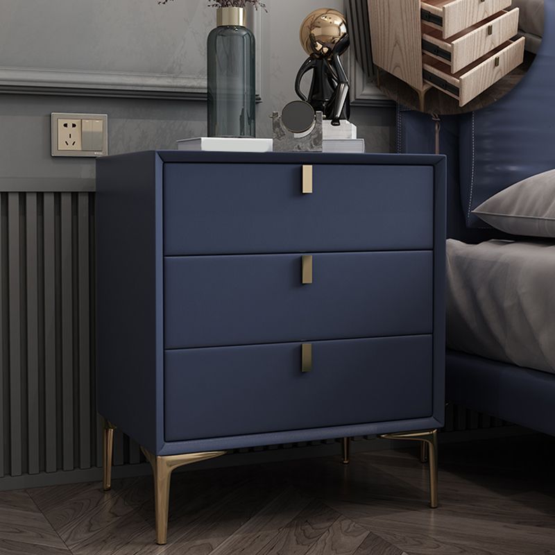 Tableau de tiroir en bois massif table de nuit 2 tiroir