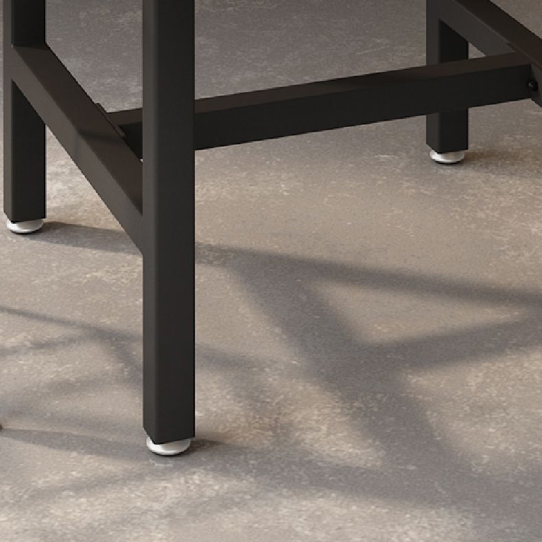 Industrial Indoor Bar Dining Table Square Metal and Wood Bar Table Clearhalo 'Bar Furniture' 'Bar Tables' 'bar_tables' 'furn' 'furn_bar_tables' 'Furniture' 'Kitchen & Dining Furniture' 1200x1200_2509a0cc-433d-4477-9176-7536afc0f51d