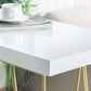 Mesa de bar rectangular Glam, mesa de mostrador de madera maciza de 1/2/3 piezas con taburetes tapizados
