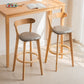 Modern Scandinavian 27.95 Bar Stool Round Seat Indoor Stool with Wood base Clearhalo 'Bar Furniture' 'Bar Stools' 'bar_stools' 'furn' 'furn_bar_stools' 'furniture_bar_stools' 'Kitchen & Dining Furniture' 'kitchen&dining_furn' 'kitchen' 'kitchen_furn' Furniture' 1200x1200_250a0379-76cc-417c-b8db-9648a4122755