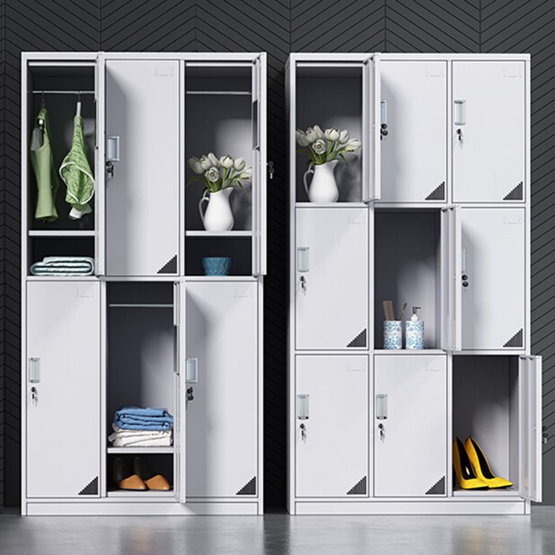 Modern Style Metal Wardrobe White Colour Wardrobe Closet for Home