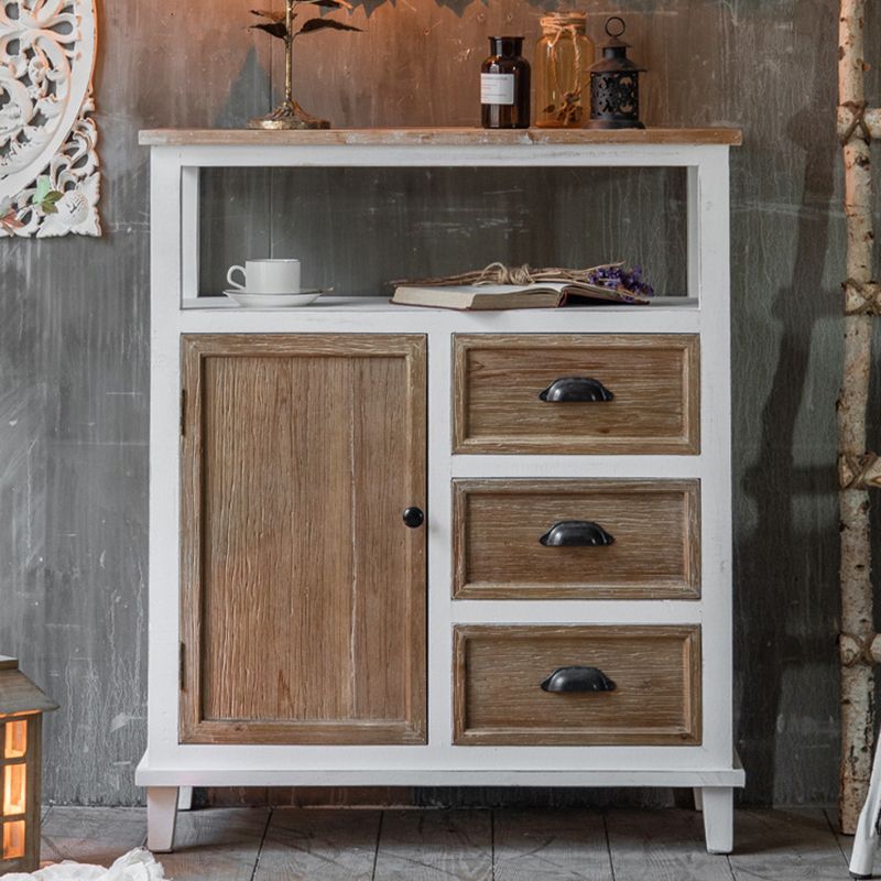 Rectangular Wood Cabinet Industrial Accent Chest in Distressed White Clearhalo 'Cabinets & Chests' 'cabinets_chests' 'furn' 'furn_cabinets_chests' 'Furniture' 'Living Room Furniture' 1200x1200_251169fa-c314-4120-9d7f-0acc0d5951ab