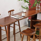 Tabourets de comptoir en bois massif Tabourets de comptoir modernes sans bras