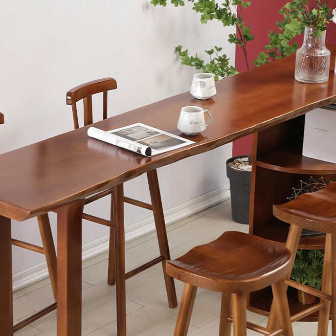 Tabourets de comptoir en bois massif Tabourets de comptoir modernes sans bras