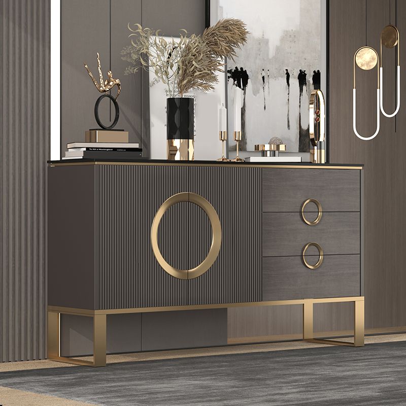 Tavolo da tavolo da tavolo a buffet glam tavolo da sideboard con cassetti per sala da pranzo