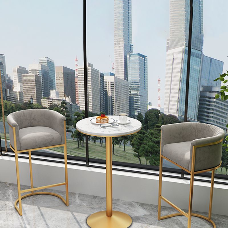 Sgabelli a secchio posteriore in stile nordico per sgabelli in tessuto imbottito in casa