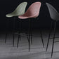Bucket Plastic Counter Height Bar Stool Scandinavian Armless Stool with Metal Legs