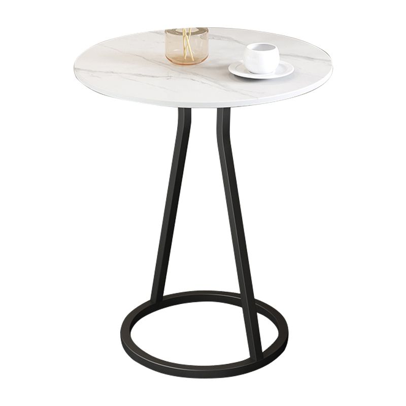 Modern 23.6" Tall Round Slate Top Side Table Iron Pedestal End Table Clearhalo 'Coffee & Accent Tables' 'End & Side Tables' 'end_side_tables' 'furn' 'furn_end_side_tables' 'Furniture' 'Living Room Furniture' 1200x1200_2514a50a-d9d7-44f2-a0c2-1db81f8b024f