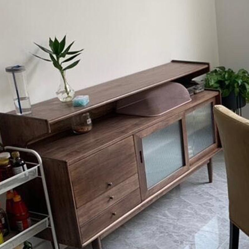 Cajones de buffet y puertas modernas de madera de cherry