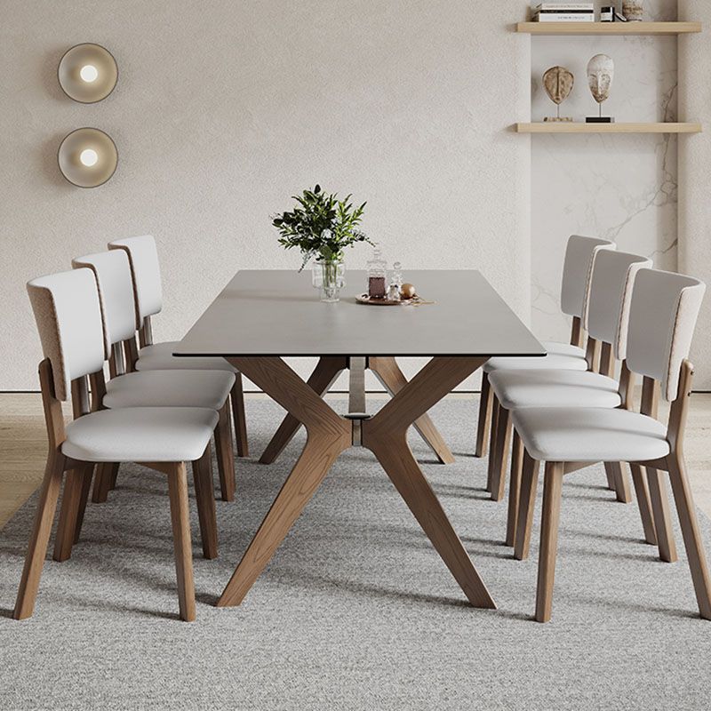 Tavolo da pranzo moderno rettangolare Tavolo da pranzo in pietra sinterizzata per sala da pranzo