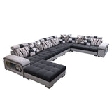 Removable Cushions Slipcovered Tufted Sectional Sofa Set with Storage Clearhalo 'Furniture' 'furniture_sectionals' 'kitchen' 'kitchen_sectionals' 'Living Room Furniture' 'Sectionals' 1200x1200_25185225-9300-488d-a7ac-7ce77c877f19