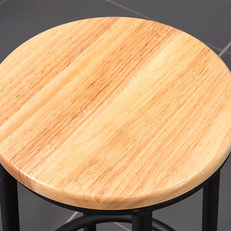 Modern Round Bar Stool Footrest Backless Counter and Bar Stool with Iron Legs Clearhalo 'Bar Furniture' 'Bar Stools' 'bar_stools' 'furn' 'furn_bar_stools' 'furniture_bar_stools' 'Kitchen & Dining Furniture' 'kitchen&dining_furn' 'kitchen' 'kitchen_furn' Furniture' 1200x1200_2518d667-577c-4123-8aa2-f30cfe33245c