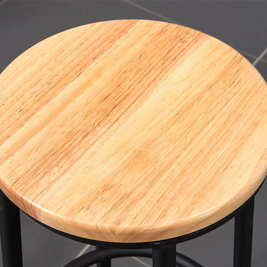 Modern Round Bar Stool Footrest Backless Counter and Bar Stool with Iron Legs Clearhalo 'Bar Furniture' 'Bar Stools' 'bar_stools' 'furn' 'furn_bar_stools' 'furniture_bar_stools' 'Kitchen & Dining Furniture' 'kitchen&dining_furn' 'kitchen' 'kitchen_furn' Furniture' 1200x1200_2518d667-577c-4123-8aa2-f30cfe33245c