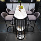 Modern Living Room Patio Bar Table White Marble Storage Counter-height Pub Table Clearhalo 'Bar Furniture' 'Bar Tables' 'bar_tables' 'Furniture' 'furniture_bar_tables' 'Kitchen & Dining Furniture' 'kitchen&dining_furn' 'kitchen' 1200x1200_25194f84-b47f-415e-8b26-a9526d35ec26
