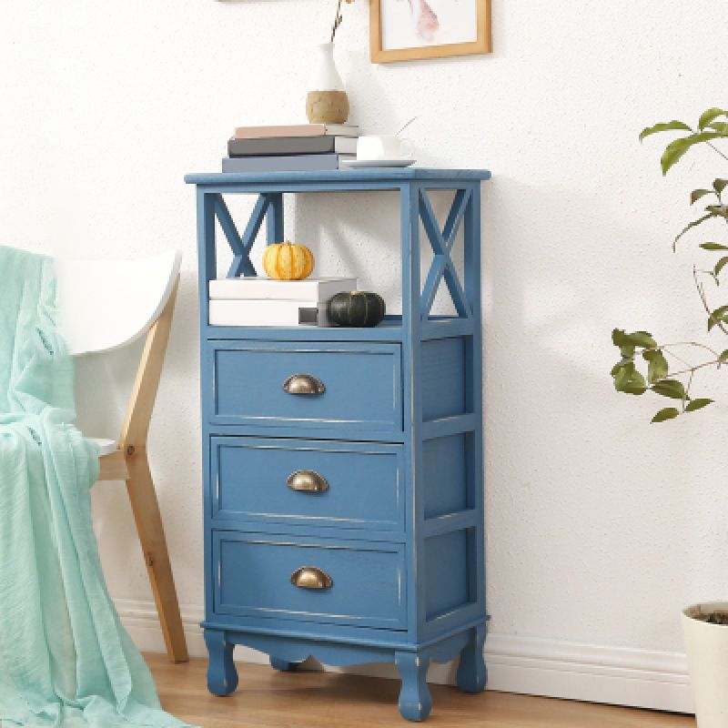 17.71" L * 11.81" W Accent Cabinet 3/2/1 - Drawer and 1 - Door Chest Clearhalo 'Cabinets & Chests' 'cabinets_chests' 'furn' 'furn_cabinets_chests' 'Furniture' 'Living Room Furniture' 1200x1200_251b3c21-bfc9-4c46-9fd5-f5a6f8bcec0e