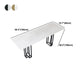 Industrial Marble Bar Table with Rectangle Table Top Double Pedestal Table - 39" H Clearhalo 'Bar Furniture' 'Bar Tables' 'bar_tables' 'furn' 'furn_bar_tables' 'Furniture' 'furniture_bar_tables' 'Kitchen & Dining Furniture' 1200x1200_251c88af-fa22-41a0-908f-40bc3d7bc6e3
