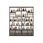 Glam Style Wine Bottle Rack Metal Wine Rack with Stemware Holder