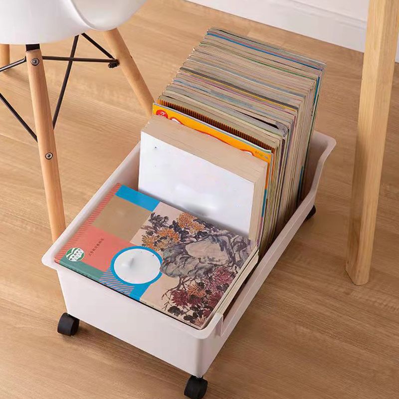 Standard Plastic Bookshelf Scandinavian Open Back Bookcase with Shelf Clearhalo 'Bookcases' 'furn' 'furn_bookcases' 'Furniture' 'Office Furniture' 1200x1200_251e6567-b3eb-4f34-acdb-c4b359b19d0c