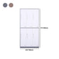 Metal Hinged Wardrobe Cabinet Contemporary Wardrobe Armoire for Home