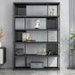 Modern Steel Bookcase Rectangular Shelves 71"H X 12" W Bookshelf for Office Clearhalo 'Bookcases' 'furn' 'furn_bookcases' 'Furniture' 'Office Furniture' 1200x1200_2521ddf9-07ed-480c-b9f0-9b2d6583748f