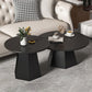 Pedestal Coffee Table Modern Black/White Cocktail Table for Room Clearhalo 'Coffee & Accent Tables' 'Coffee Tables' 'coffee_tables' 'furn' 'furn_coffee_tables' 'Furniture' 'Living Room Furniture' 1200x1200_2523381d-da91-4a9b-ac5c-9a0951ff9074