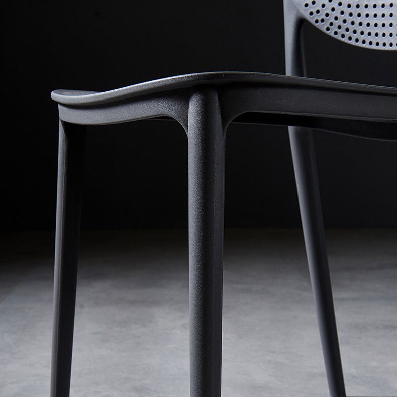 Modern Plastic Open Back Side Chair 32"H Acrylic Dining Chair for Restaurant Bedroom Clearhalo ' kitchen&dining_furn' 'Dining Chairs' 'Dining Tables & Seating' 'dining_chair' 'furn' 'furn_dining_chair' 'Furniture' 'furniture_dining_chair' 'Kitchen & Dining Furniture' 'kitchen' 1200x1200_25238770-7dd0-417a-b493-1ea6669c4d91