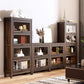 Contemporary Manufactured Wood Vertical Bookcase with Glass Doors Clearhalo 'Bookcases' 'furn' 'furn_bookcases' 'Furniture' 'furniture_bookcases' 'kitchen' 'kitchen_bookcases' 'Living Room Furniture' 'Office Furniture' 1200x1200_2523e69d-350e-4f4e-9f1b-297319c341cc
