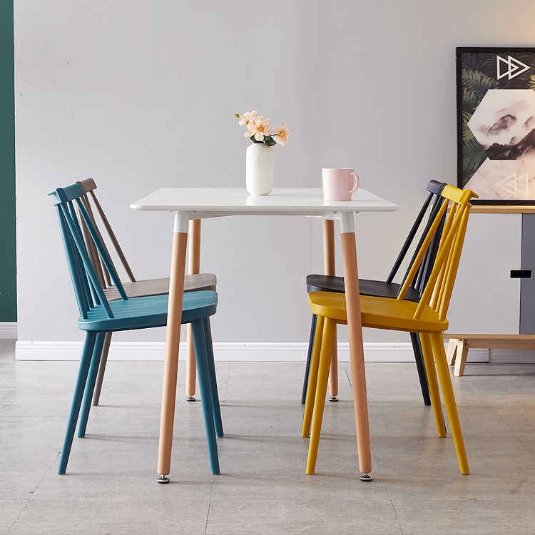 Contemporary Plastic Dining Chair Slat Back Side Armless Chair for Kitchen Clearhalo ' kitchen&dining_furn' 'Dining Chairs' 'Dining Tables & Seating' 'dining_chair' 'furn' 'furn_dining_chair' 'Furniture' 'furniture_dining_chair' 'Kitchen & Dining Furniture' 'kitchen' 1200x1200_25252333-2867-43e9-8405-c4de7ce8bf70