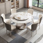 Stone Top Dining Table Round Modern Dining Table with Pedestal Base Clearhalo 'Dining Tables & Seating' 'Dining Tables' 'dining_table' 'furn' 'furn_dining_table' 'Furniture' 'furniture_dining_table' 'Kitchen & Dining Furniture' 'kitchen' 'kitchen_dining_table' 1200x1200_252573fd-e4ec-4f42-ba49-51743a6d5e50