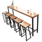 Zeitgenössisches Pub-Set aus massivem Holz, 1/6-teilig, rechteckiges Bar-Set mit Barhöhe