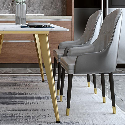 Glam Dining Table Set 1/2/5/6/7 Pieces Sintered Stone Dining Set Clearhalo 'Dining Room Sets' 'Dining Tables & Seating' 'dining_room_set' 'furn' 'furn_dining_room_set' 'Furniture' 'Kitchen & Dining Furniture' 1200x1200_2527f540-6d77-4a19-985c-ee4226f94d18