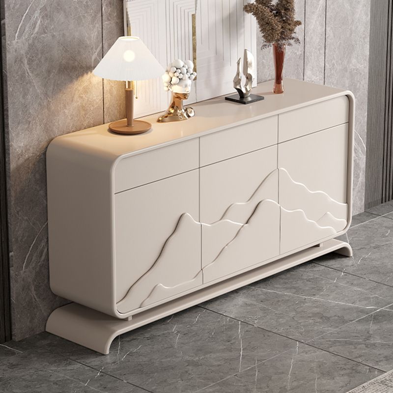 Modern Standard Cabinet White Drawers Included Accent Cabinet