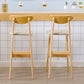 Scandinavian Milk Tea Shop Footrest Stool Matte Finish Solid Wood Bar Stool Clearhalo 'Bar Furniture' 'Bar Stools' 'bar_stools' 'furn' 'furn_bar_stools' 'Furniture' 'furniture_bar_stools' 'Kitchen & Dining Furniture' 1200x1200_2528a4e8-4875-46c8-a4e0-c83cd01171f1
