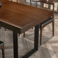 Industrial Dining Set 1/5/7 Pieces Rectangle Pine Wood Dining Table for Kitchen