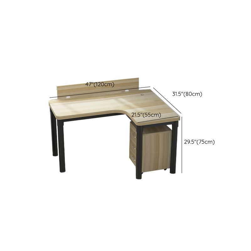 Industrial Office Desk Manufactured Wood L-Shape Writing Desk (Cabinet not Included) Clearhalo 'furn' 'furn_office_desk' 'Furniture' 'Office Desks' 'Office Furniture' 'office_desk' 1200x1200_252a06ba-aa97-4c0a-b3aa-bd399b245a36