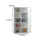Metal Contemporary Indoor Cabinet Grey Hinged Door Storage Cabinet