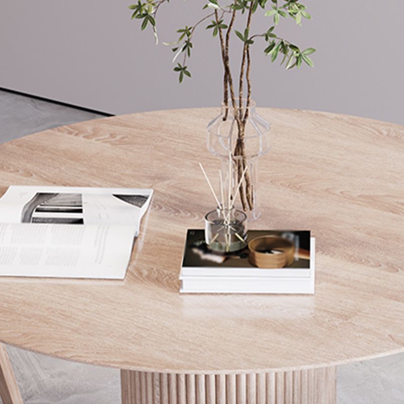 Round Solid Wood Dining Room Table Modern Dining Table with Pedestal Base Clearhalo 'Dining Tables & Seating' 'Dining Tables' 'dining_table' 'furn' 'furn_dining_table' 'Furniture' 'furniture_dining_table' 'Kitchen & Dining Furniture' 'kitchen' 'kitchen_dining_table' 1200x1200_252c3a4c-01d4-452b-8fc4-db7238cb813d